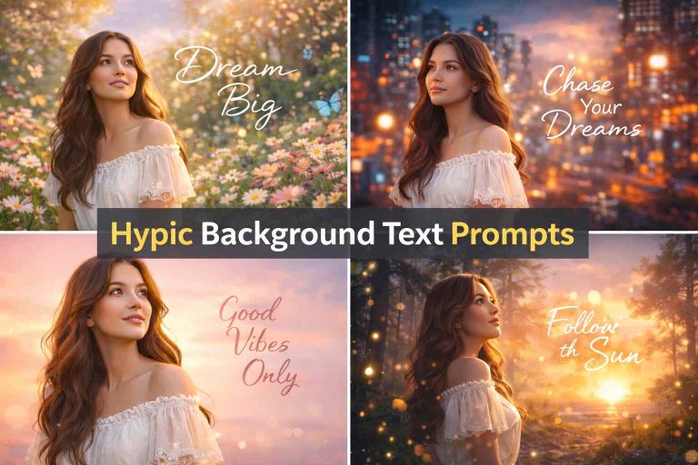 Hypic Background Text: How to Add Text + Best Prompts 2026